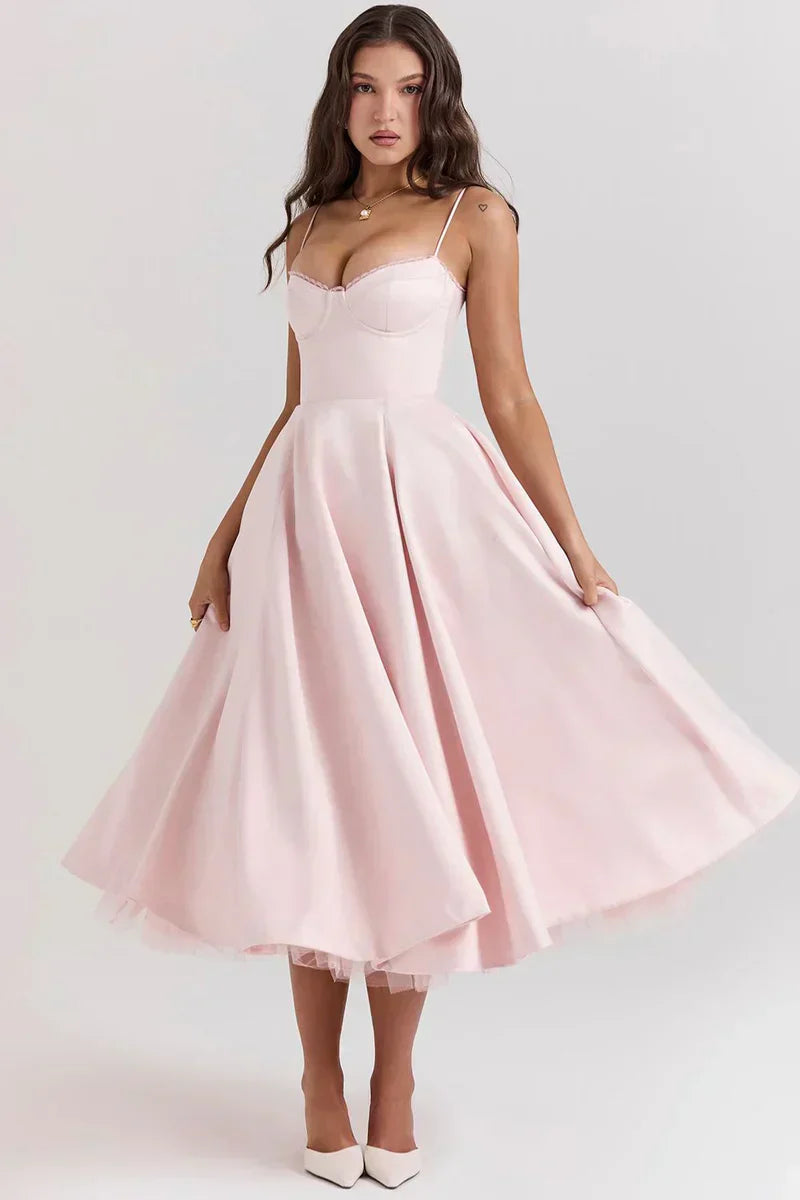 Cordelia | Vestido con Detalles Delicados de Tul