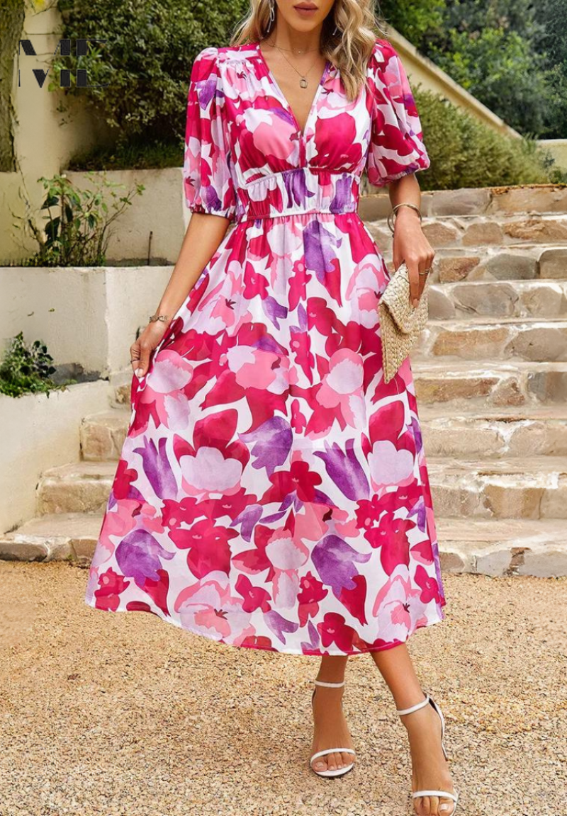 HAYLEY - VESTIDO CON ESTAMPADO FLORAL