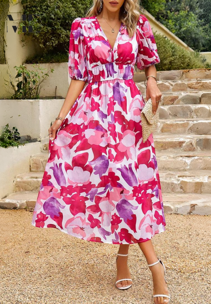 HAYLEY - VESTIDO CON ESTAMPADO FLORAL