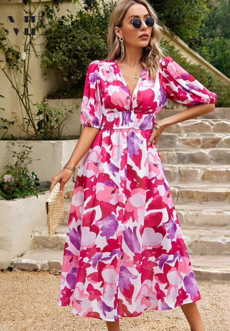 HAYLEY - VESTIDO CON ESTAMPADO FLORAL