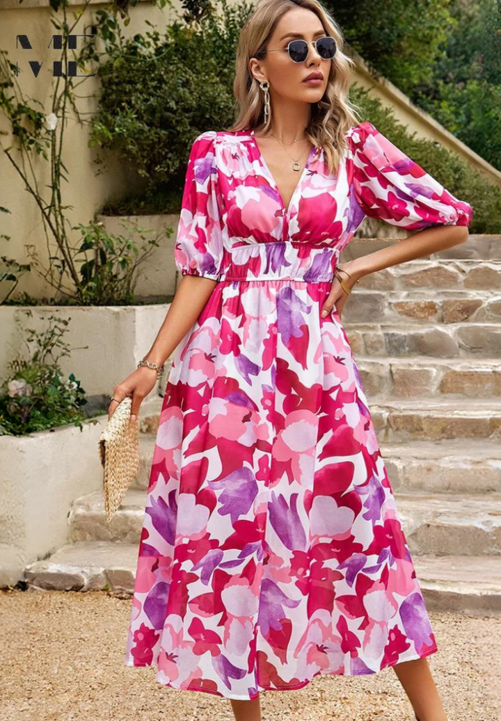 HAYLEY - VESTIDO CON ESTAMPADO FLORAL