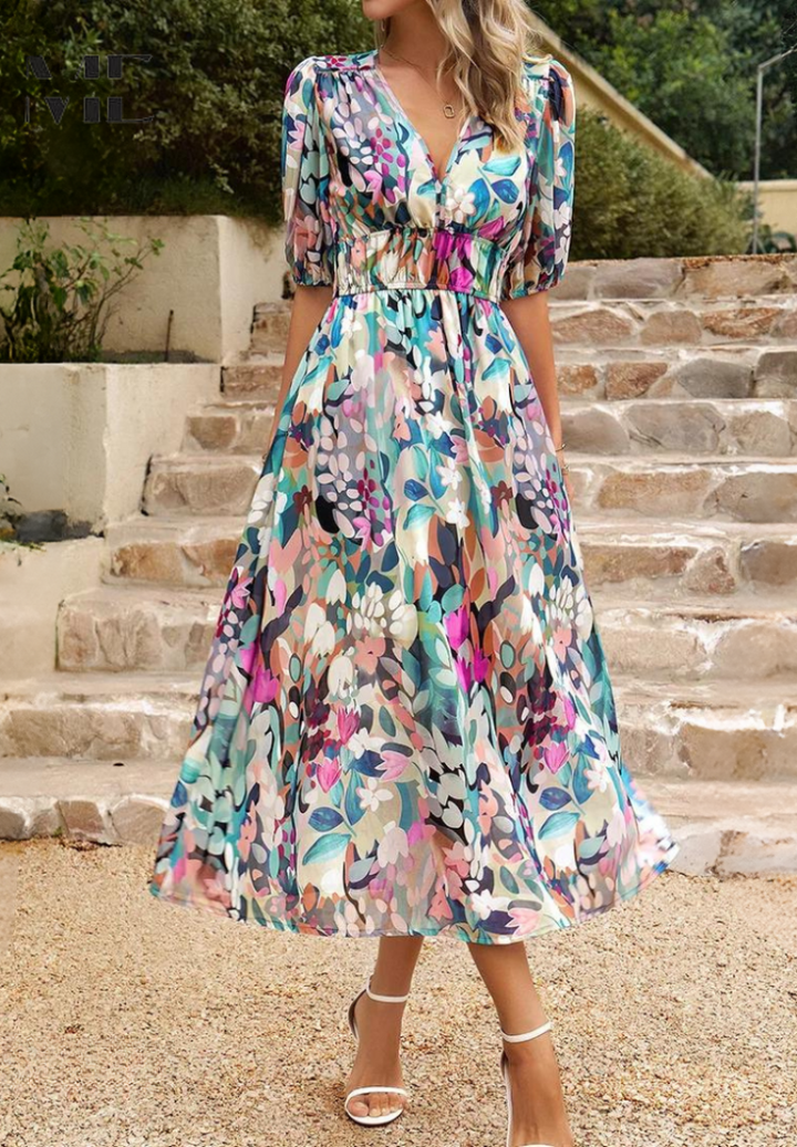 HAYLEY - VESTIDO CON ESTAMPADO FLORAL