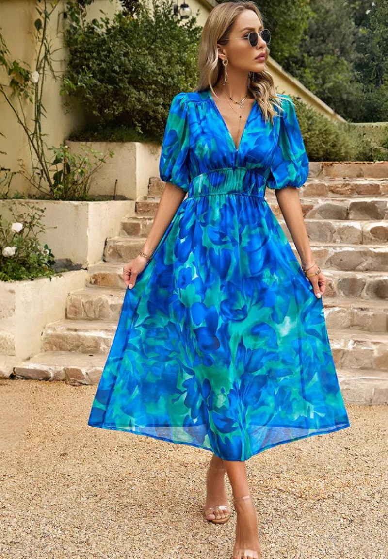 HAYLEY - VESTIDO CON ESTAMPADO FLORAL