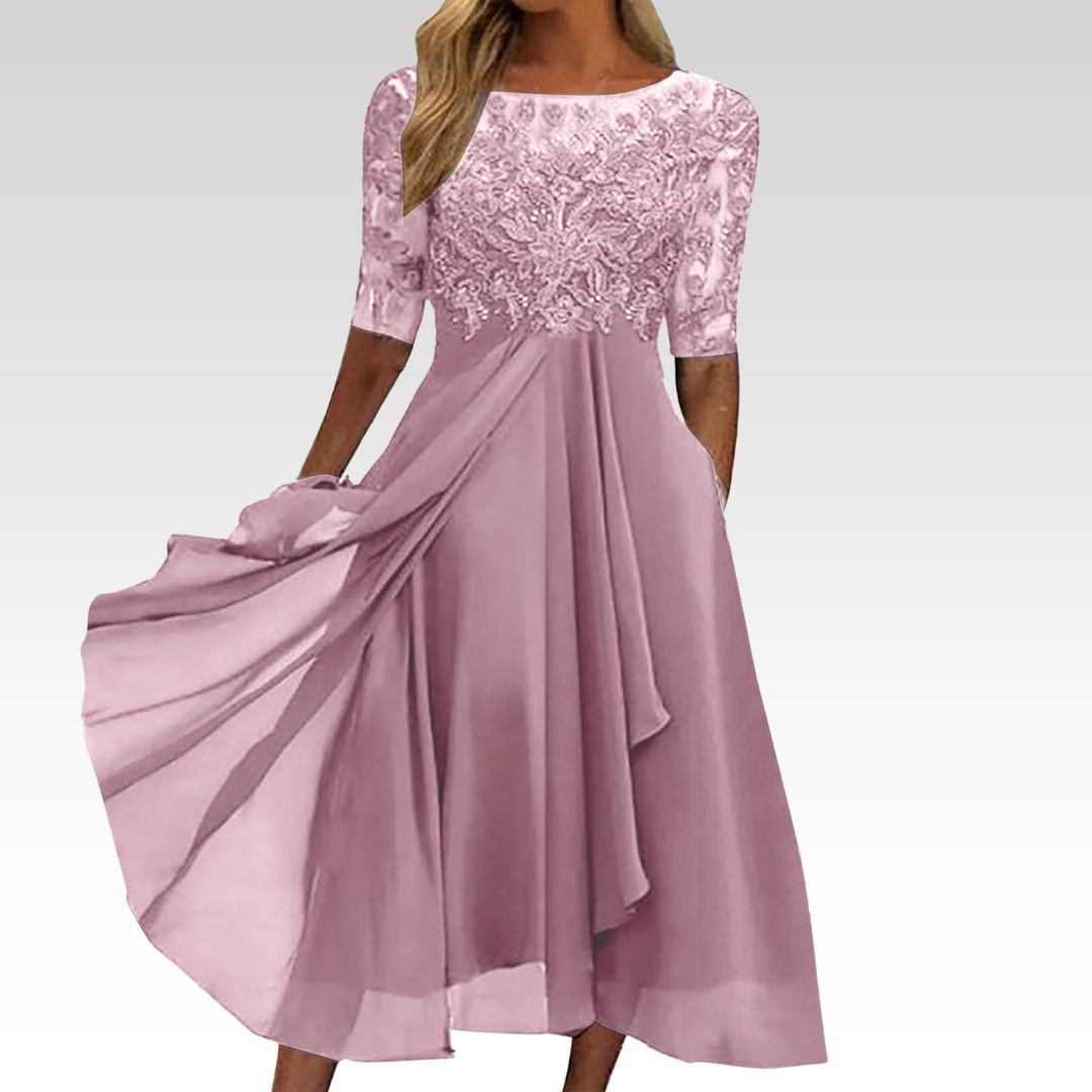 ZIA - VESTIDO DE ENCAJE DELICADO