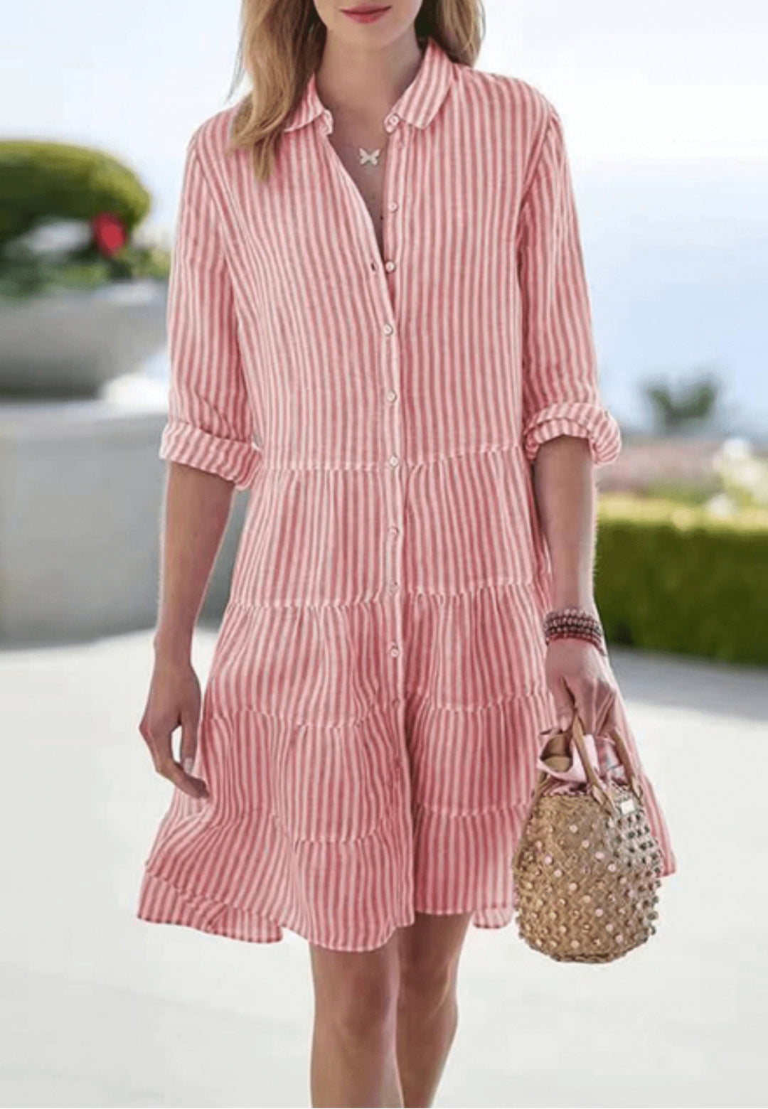 EMMIE – VESTIDO MINI DE RAYAS AL SOL