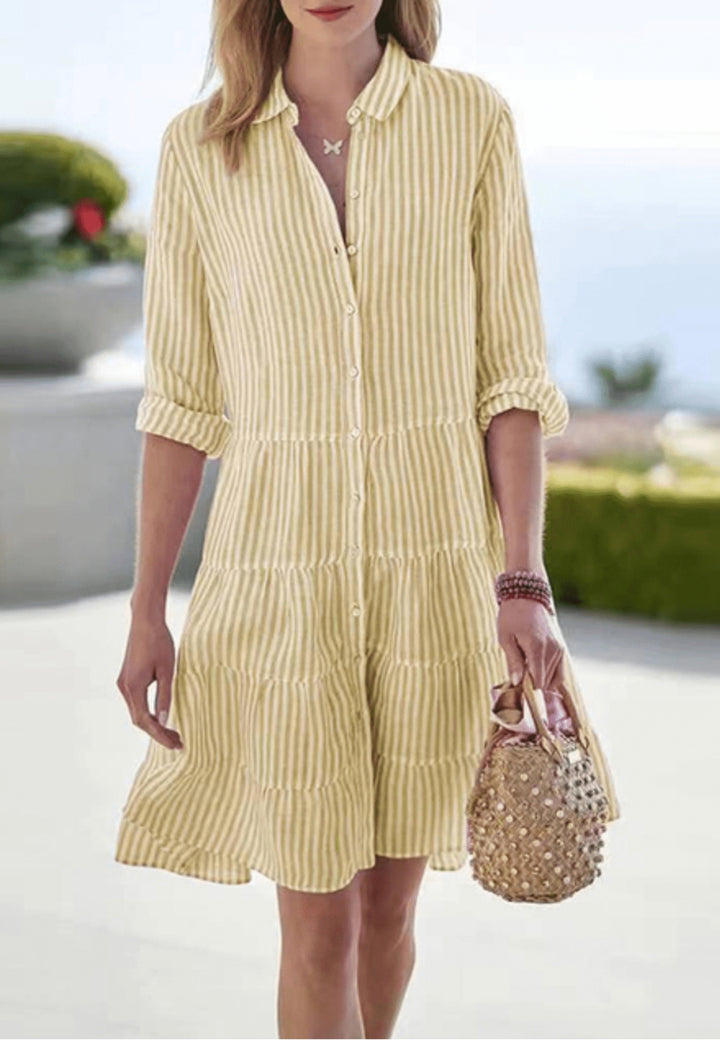 EMMIE – VESTIDO MINI DE RAYAS AL SOL