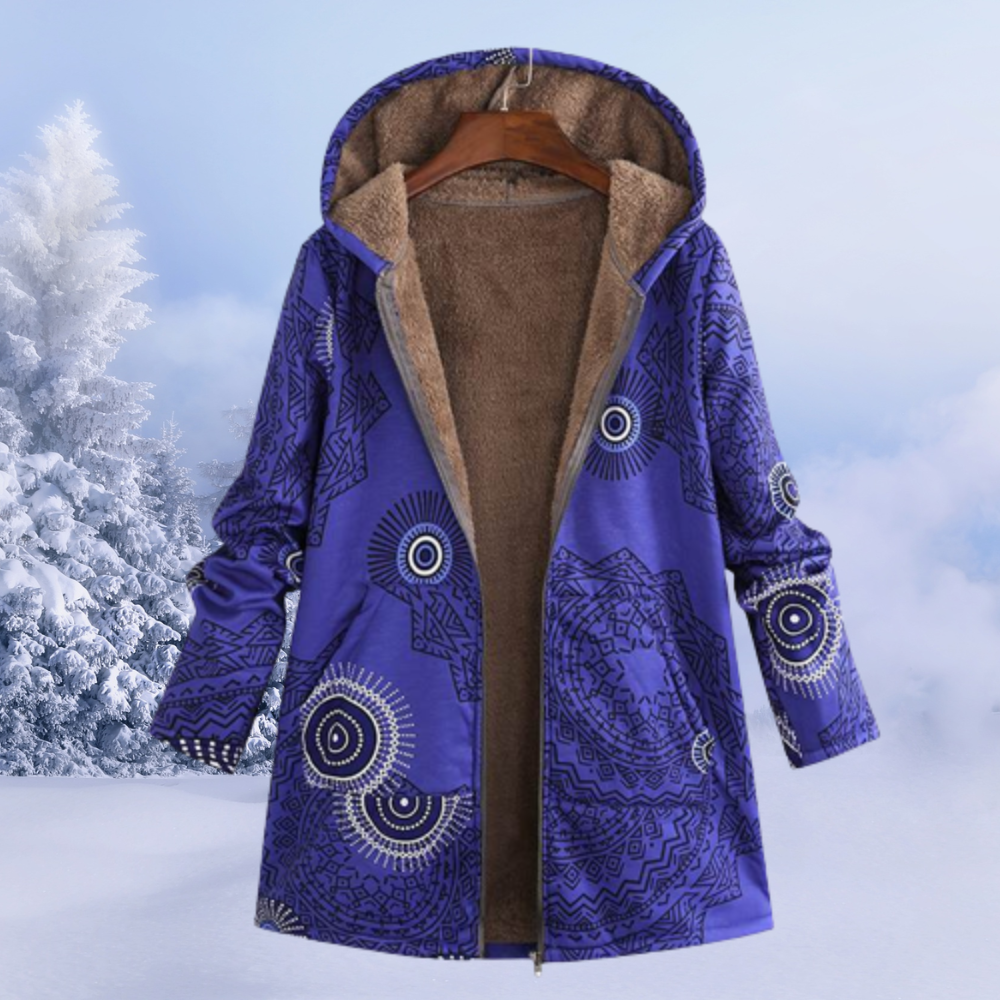 DIANA - ABRIGO DE INVIERNO CON ESTAMPADO FLORAL