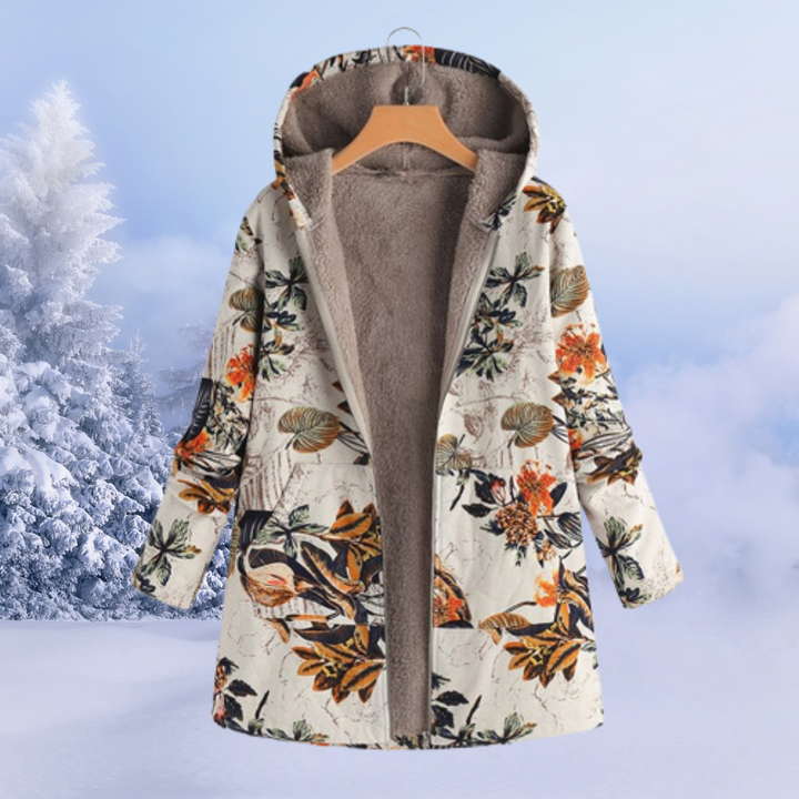 DIANA - ABRIGO DE INVIERNO CON ESTAMPADO FLORAL
