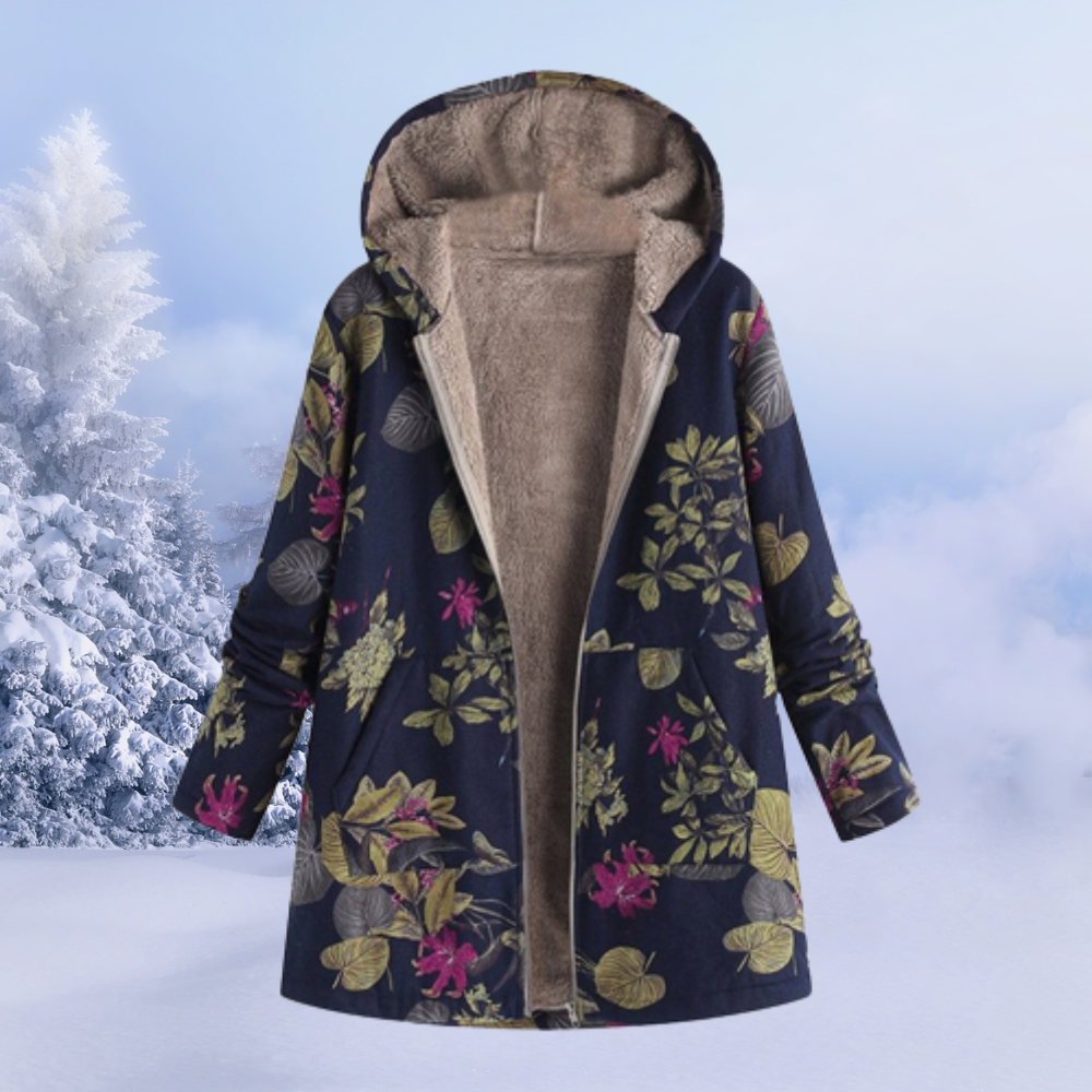 DIANA - ABRIGO DE INVIERNO CON ESTAMPADO FLORAL