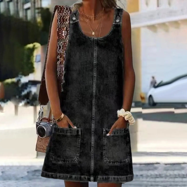 TIA - VESTIDO MINI AJUSTADO DE DENIM