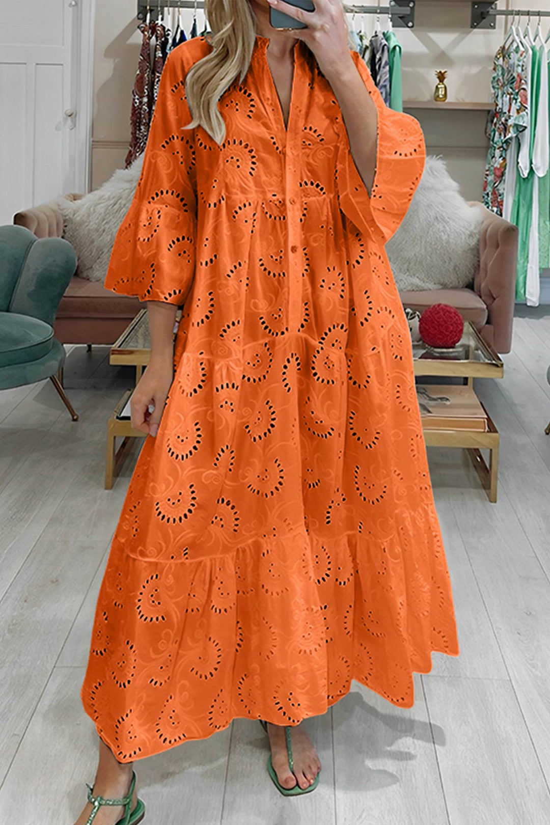 LOLA - VESTIDO MAXI DE ENCAJE
