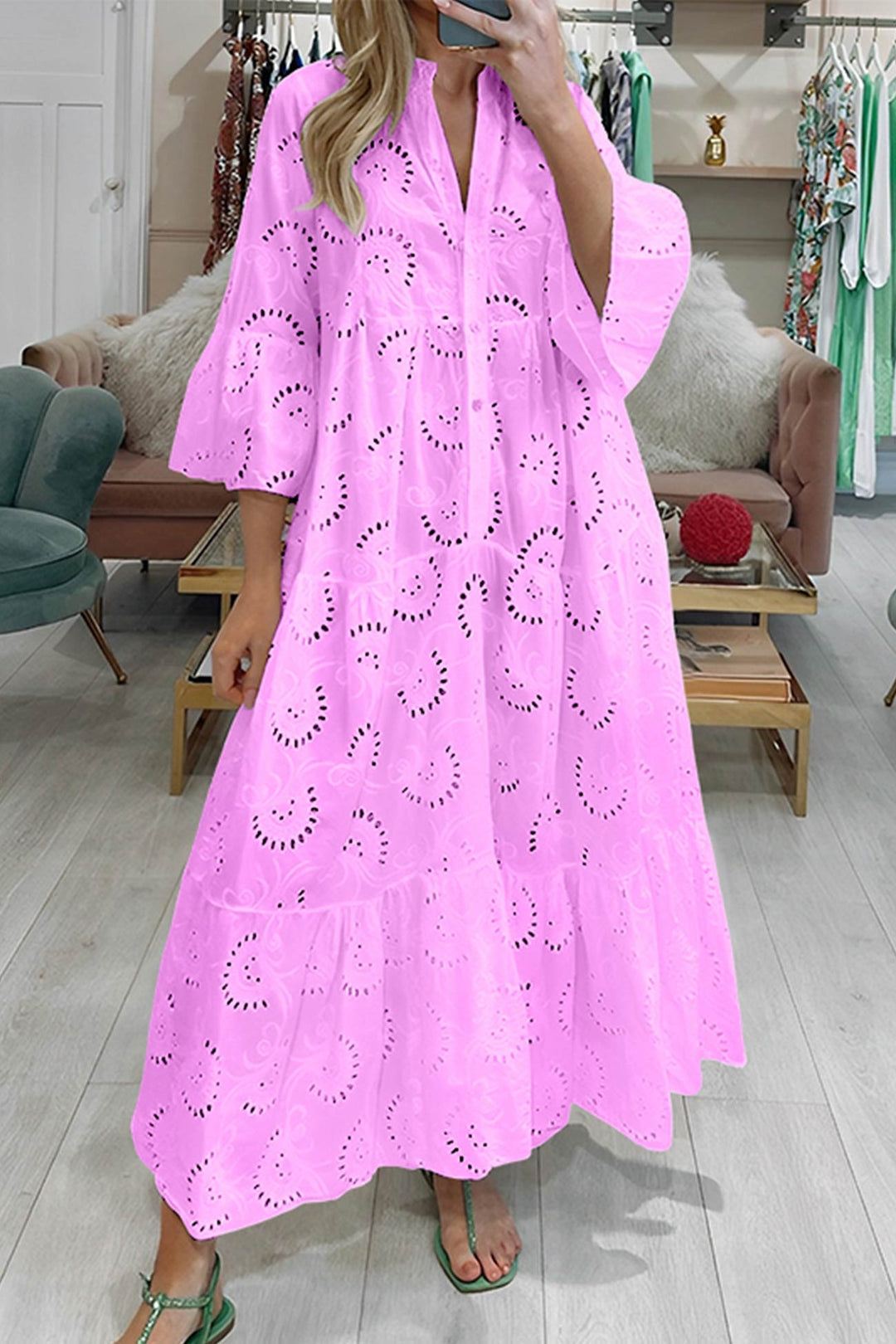 LOLA - VESTIDO MAXI DE ENCAJE