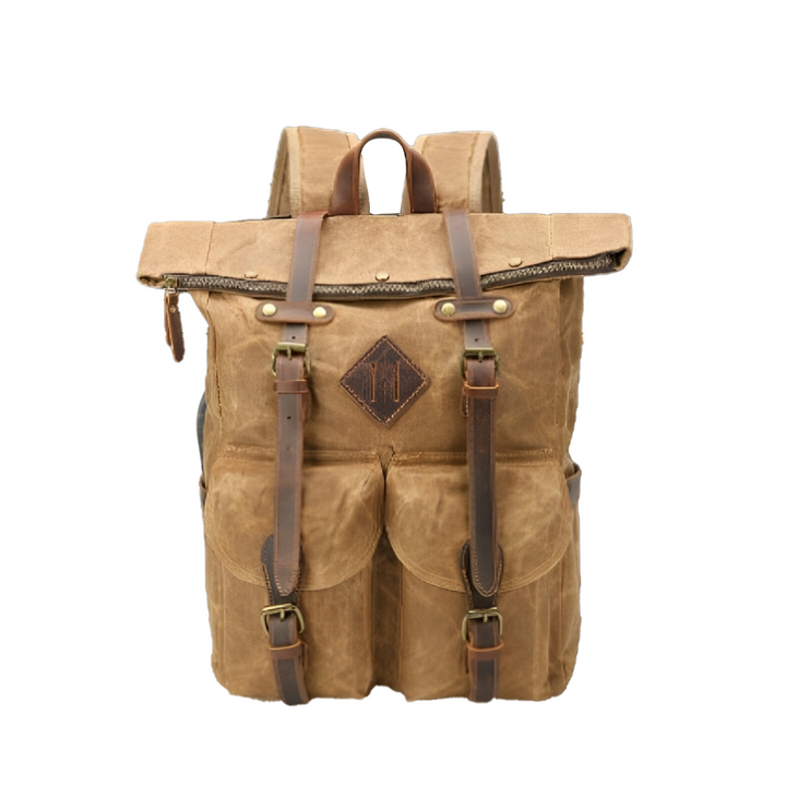 Edriel | Mochila de Cuero con Cierre Roll-Top | Backpack