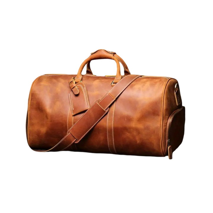 Montgomery | Bolsa Cruzada de Cuero Genuino de Primera Capa