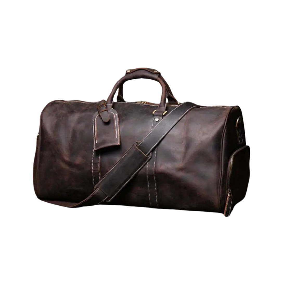 Montgomery | Bolsa Cruzada de Cuero Genuino de Primera Capa