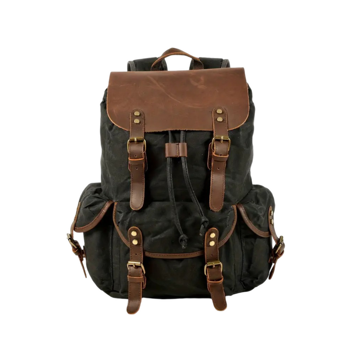 Crosby | Mochila Retro Impermeable de Lona para Laptop