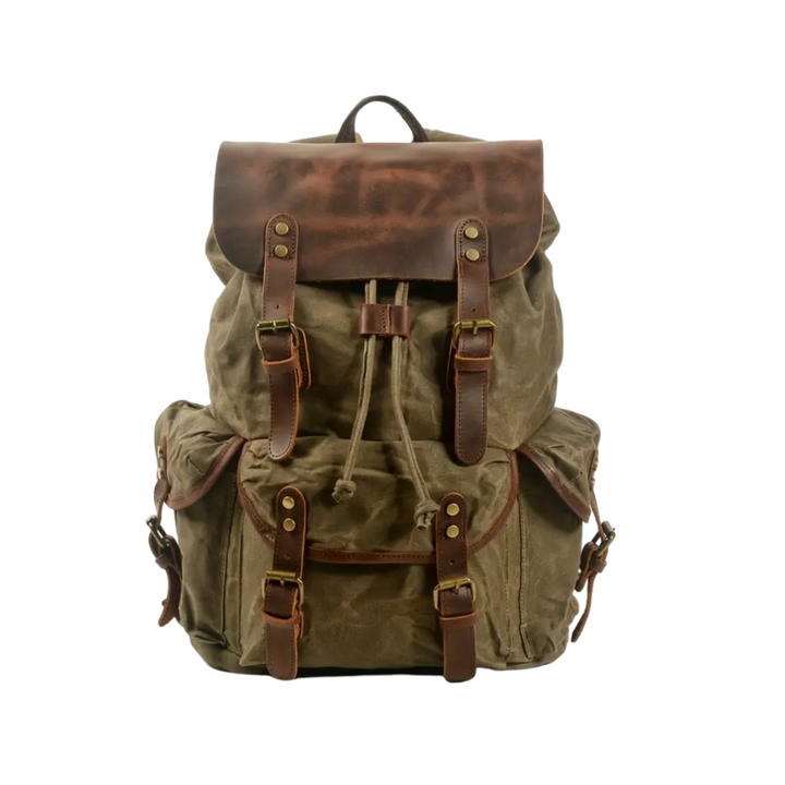 Crosby | Mochila Retro Impermeable de Lona para Laptop