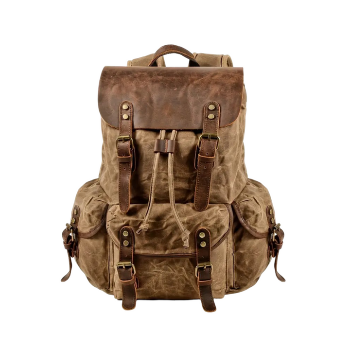 Crosby | Mochila Retro Impermeable de Lona para Laptop