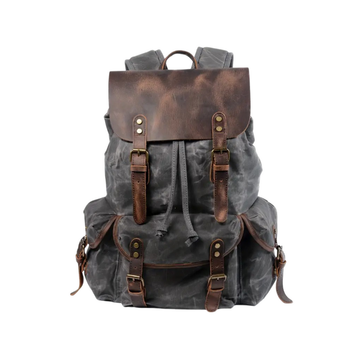 Crosby | Mochila Retro Impermeable de Lona para Laptop