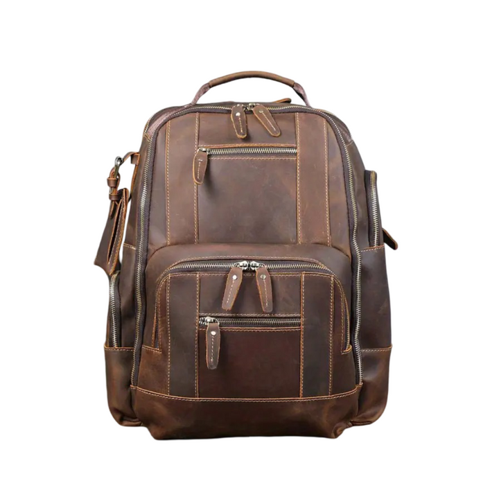 Sterling | Mochila Vintage de Cuero Multicapa