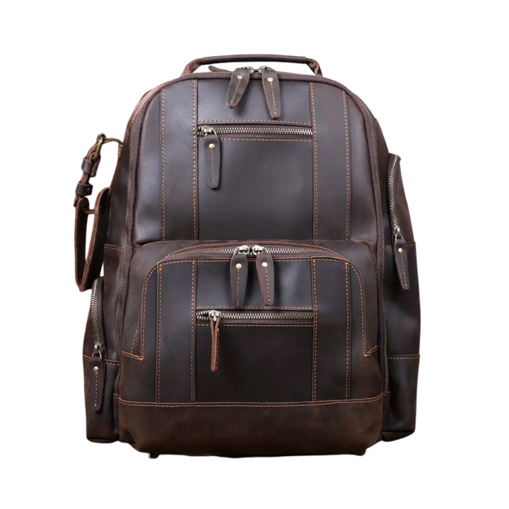 Sterling | Mochila Vintage de Cuero Multicapa
