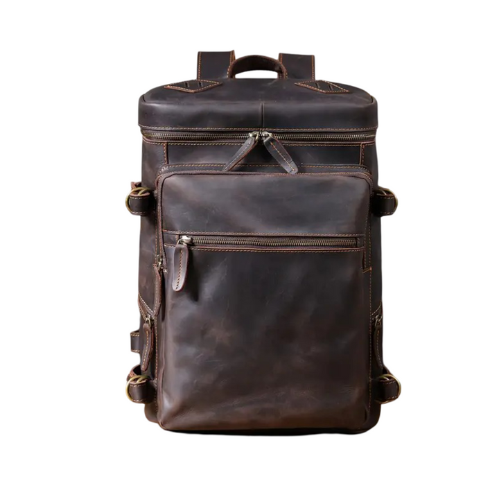 Hanzo | Bolsa Vintage de Cuero para Laptop y Mochila de Viaje