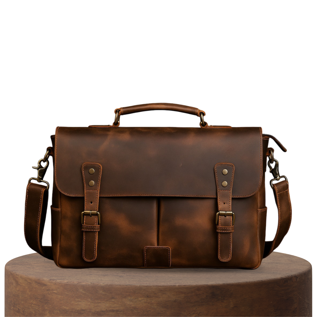 Clinton | Bolsa Mensajera Retro de Cuero