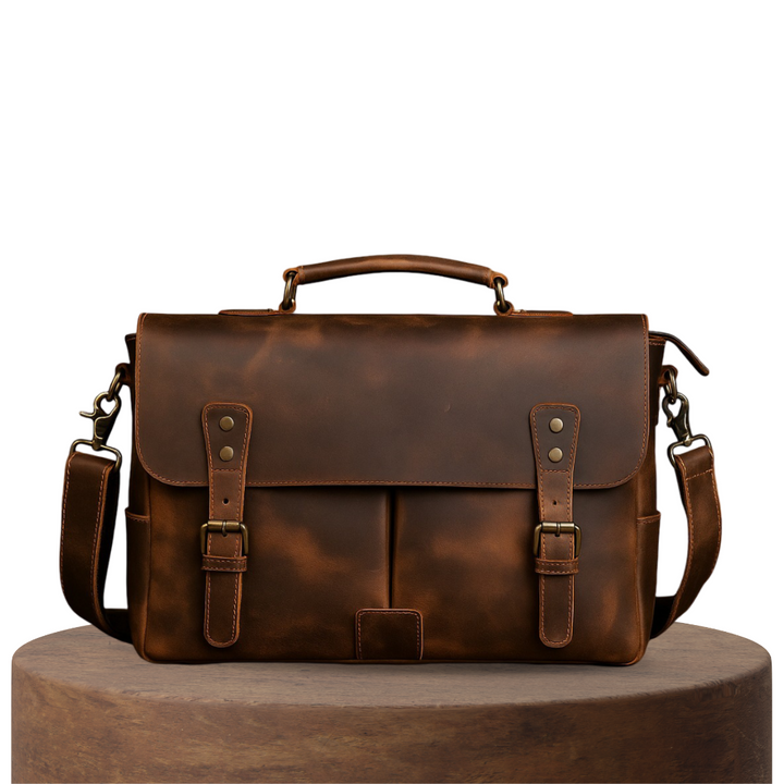 Clinton | Bolsa Mensajera Retro de Cuero