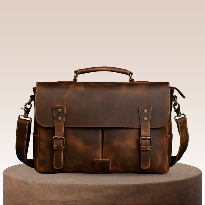 Clinton | Bolsa Mensajera Retro de Cuero