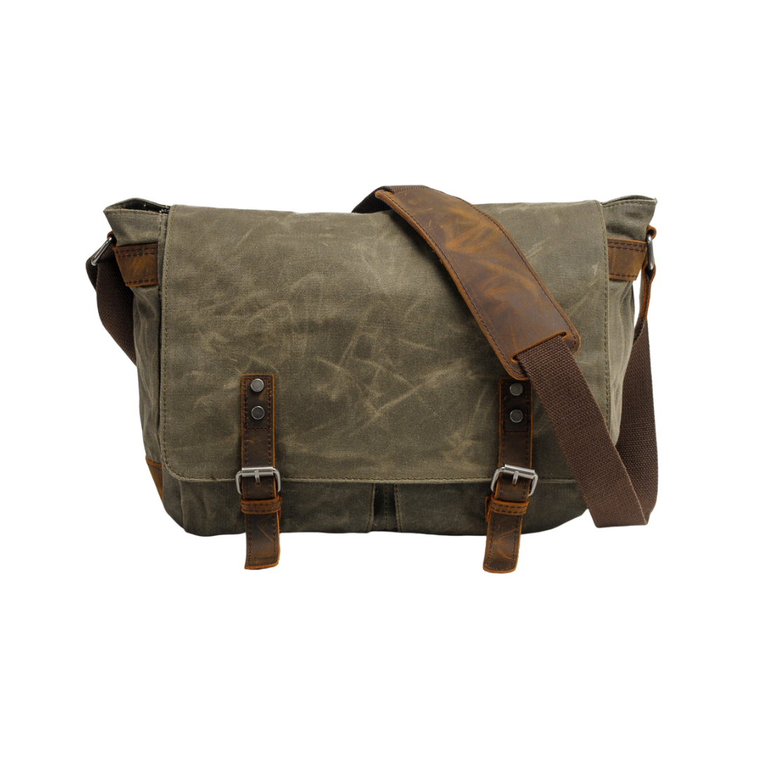 Drake | Cuero con Acabado Encerado | Bolsa de Hombro