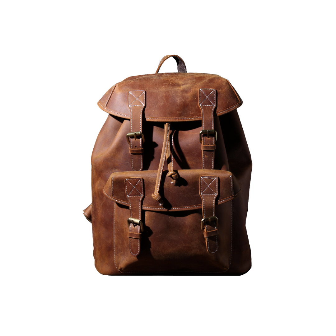 Robert | Mochila Vintage Organizada de Cuero