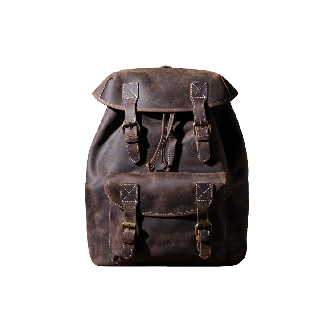 Robert | Mochila Vintage Organizada de Cuero