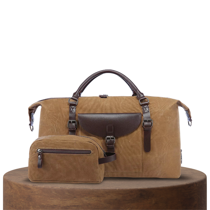 Leo | Juego de Viaje de Cuero Elegante | Bolsa de Viaje
