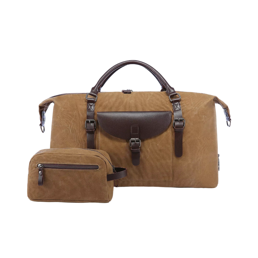 Leo | Juego de Viaje de Cuero Elegante | Bolsa de Viaje