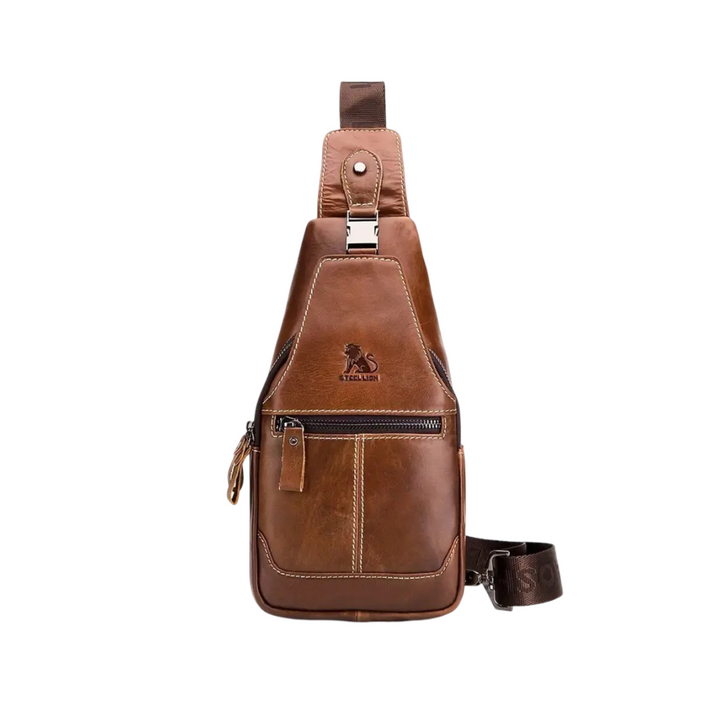 Callum | Bolso de Pecho Cruzado de Cuero para Hombre