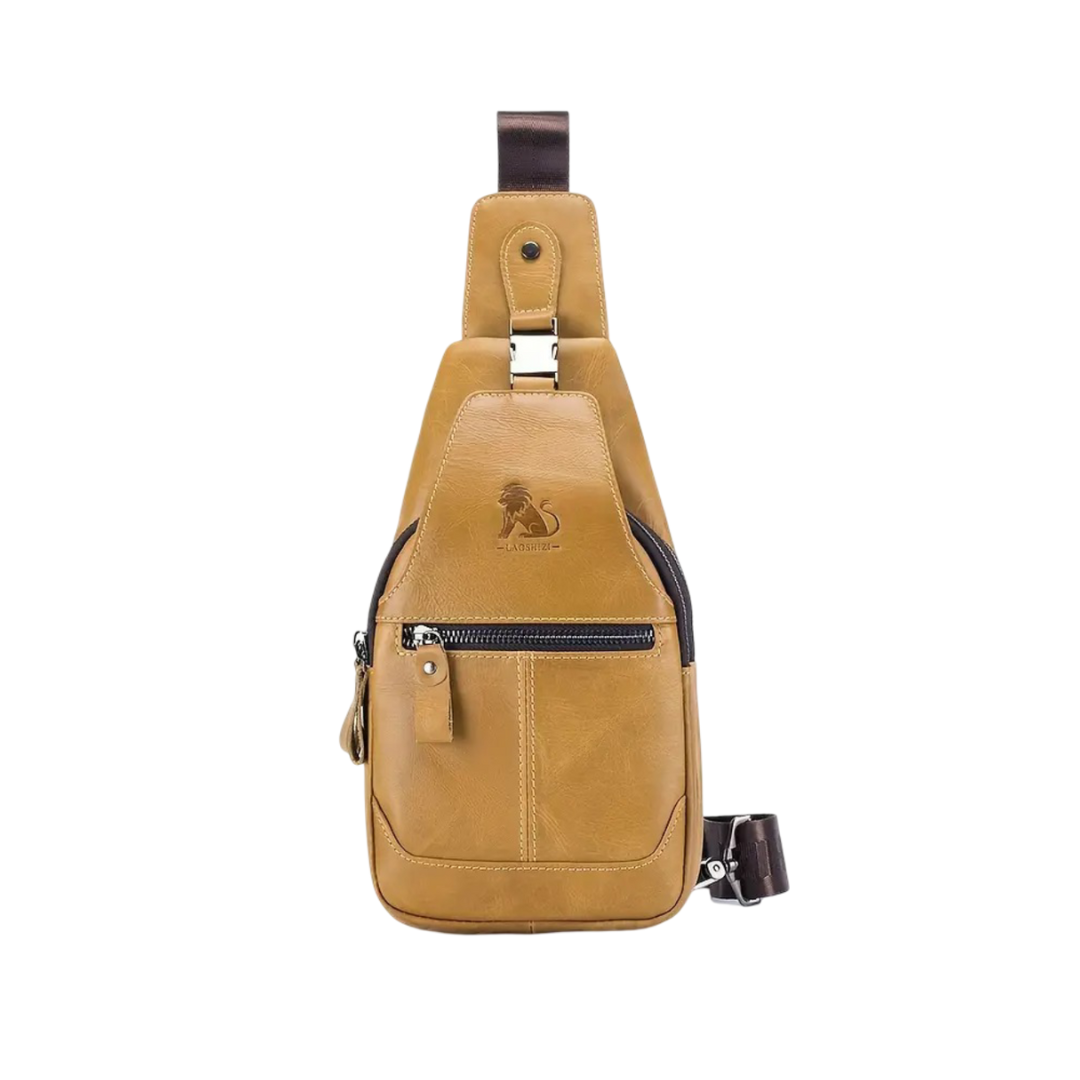 Callum | Bolso de Pecho Cruzado de Cuero para Hombre