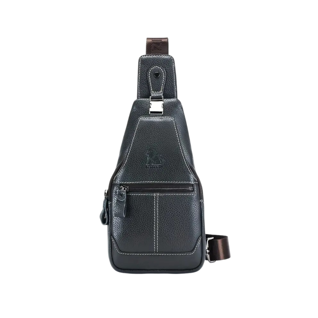 Callum | Bolso de Pecho Cruzado de Cuero para Hombre