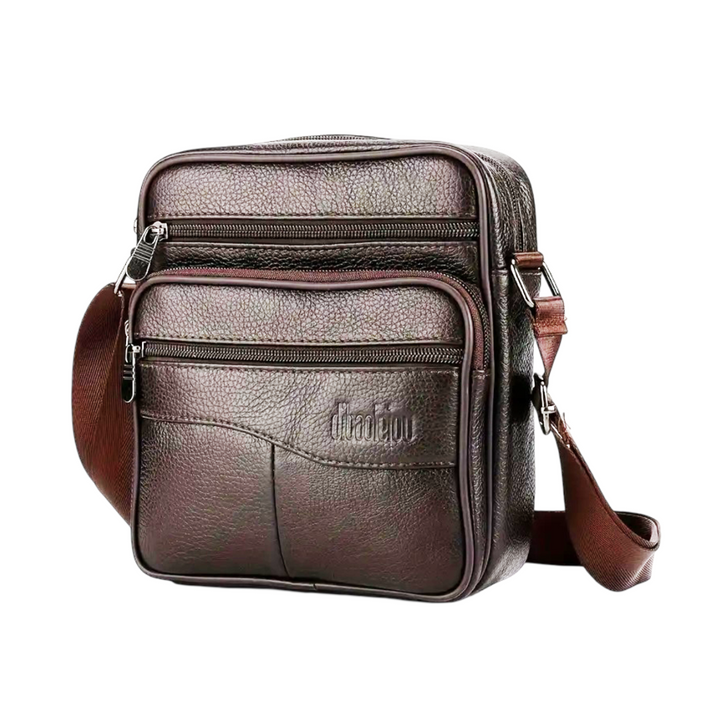 Arlo | Bolsa Multifuncional de Hombro de Cuero para Hombre