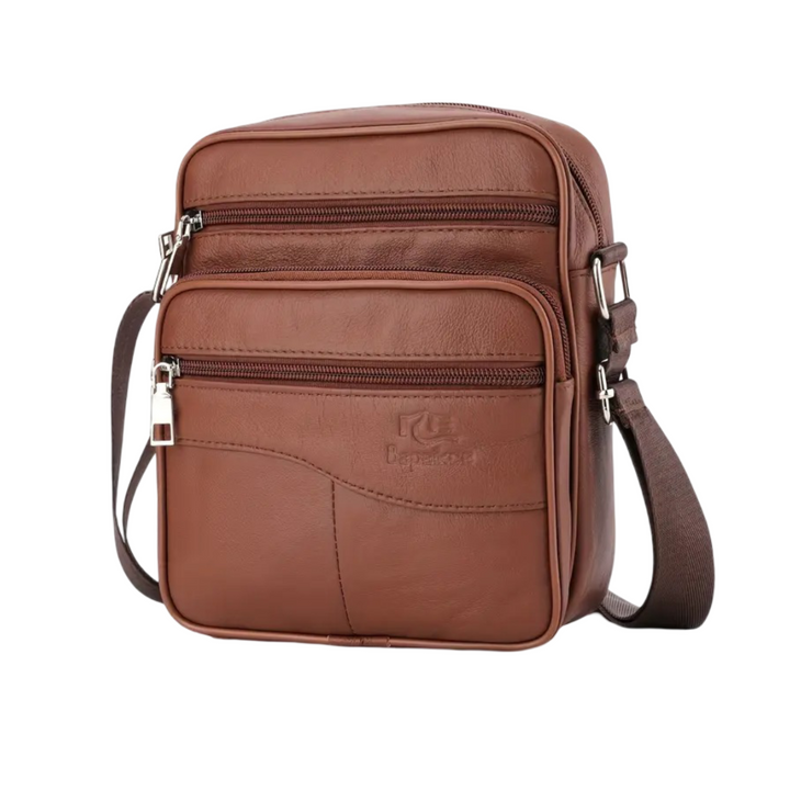 Arlo | Bolsa Multifuncional de Hombro de Cuero para Hombre