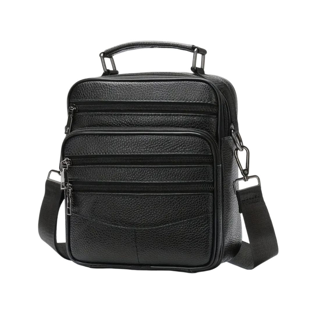 Logan | Bolsa Cruzada Retro de Cuero para Hombre