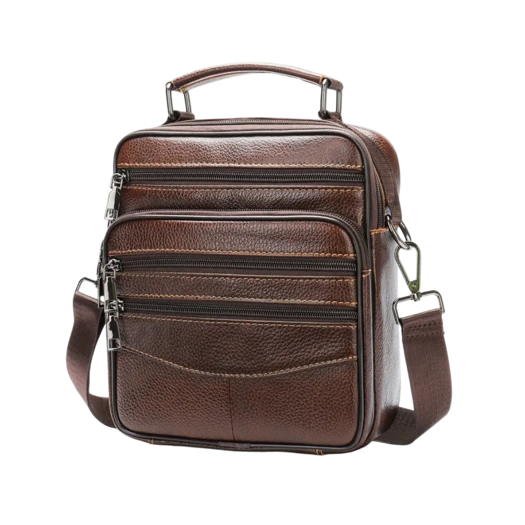 Logan | Bolsa Cruzada Retro de Cuero para Hombre