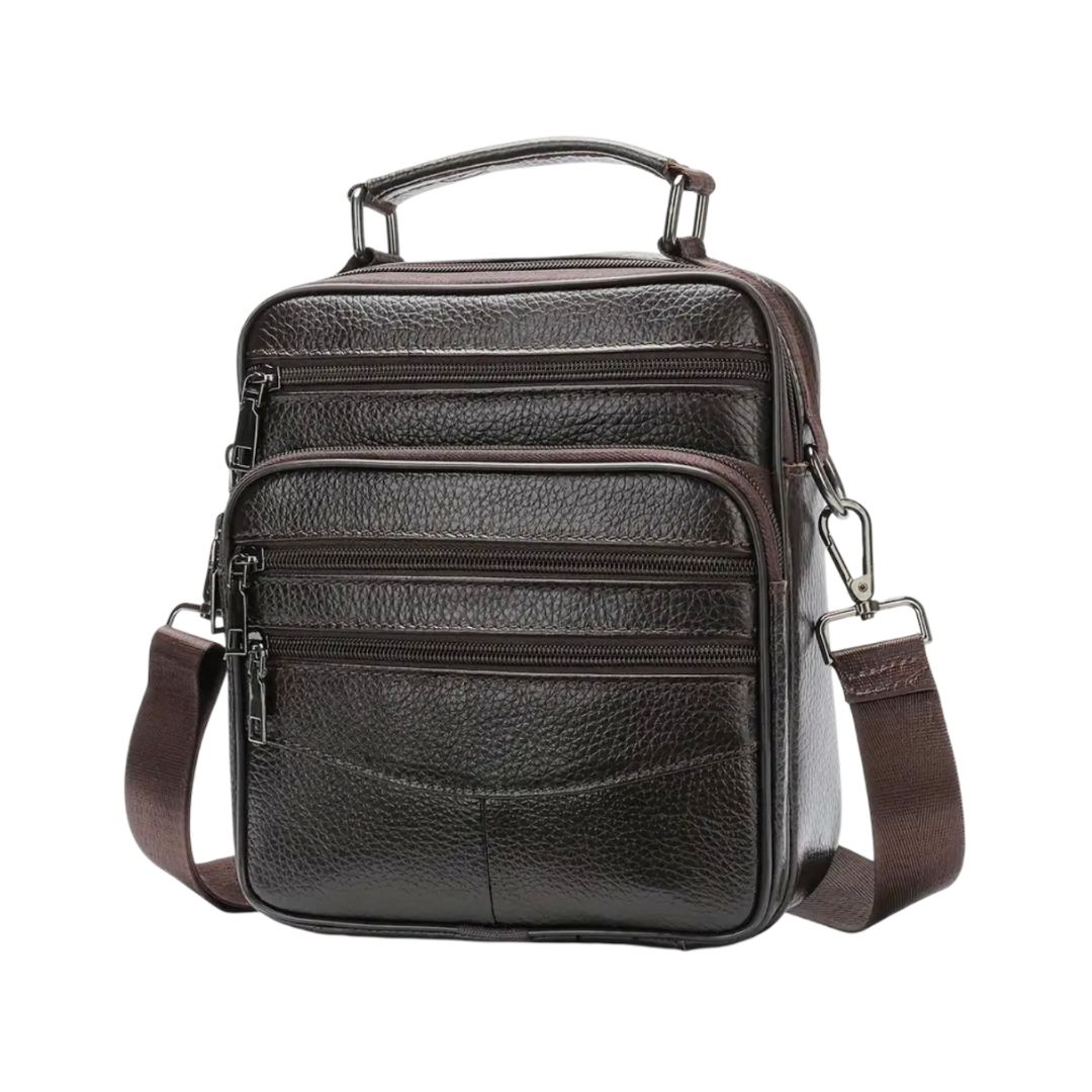 Logan | Bolsa Cruzada Retro de Cuero para Hombre