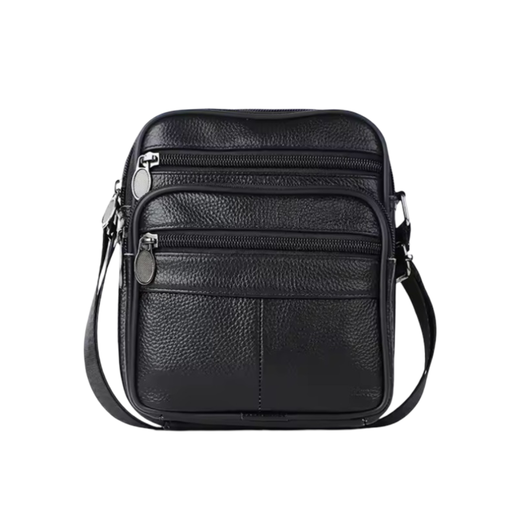 Griffin | Bolsa Cruzada de Cuero para Negocios para Hombre