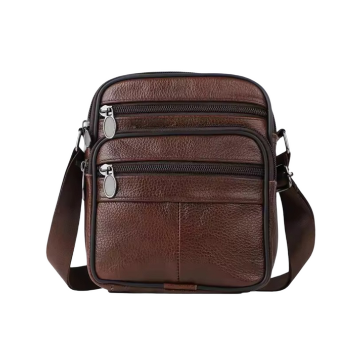 Griffin | Bolsa Cruzada de Cuero para Negocios para Hombre