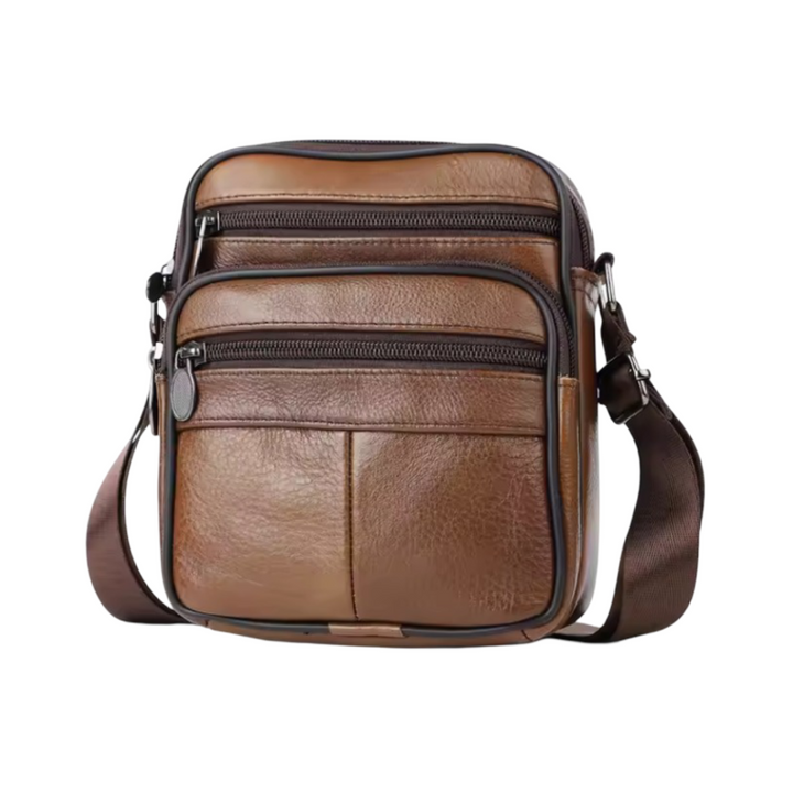 Griffin | Bolsa Cruzada de Cuero para Negocios para Hombre