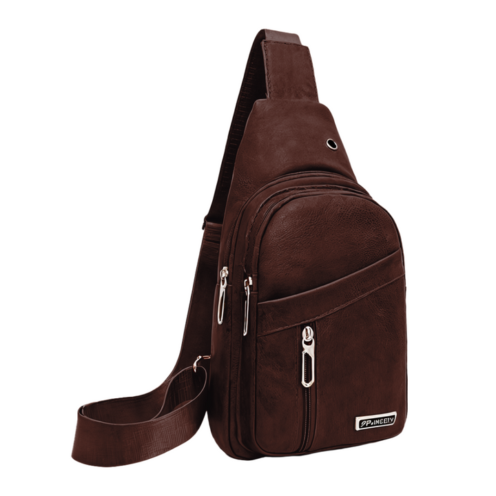 Lennox | Bolso Cruzado Deportivo de Cuero para Hombre