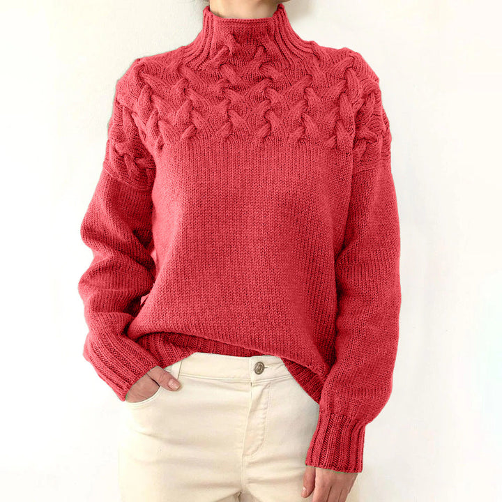 Elena | Suéter de Cuello Alto Tejido y Cálido