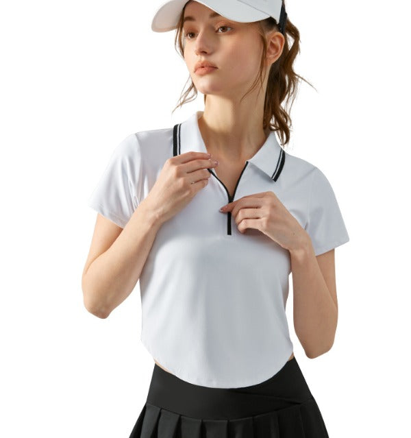 MESTIZA - BLUSA MODERNA ELEGANTE DE MANGA CORTA