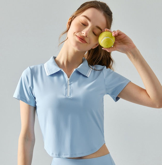 MESTIZA - BLUSA MODERNA ELEGANTE DE MANGA CORTA