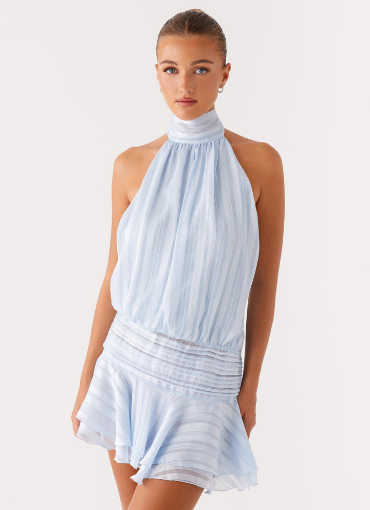 NERIAH - VESTIDO MINI ELEGANTE DE CHIFÓN
